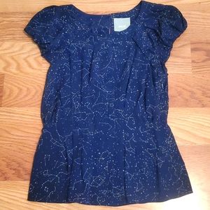 Maeve Silk Constellations top, size 2
